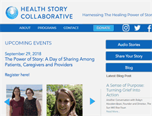 Tablet Screenshot of healthstorycollaborative.org